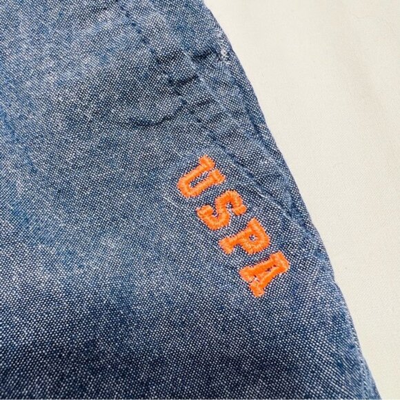 U.S. Polo Assn. Kids Blue Shorts - Picture 2 of 4